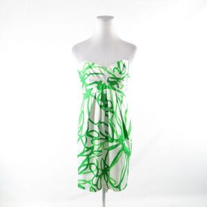 David Meister white empire waist dress 6